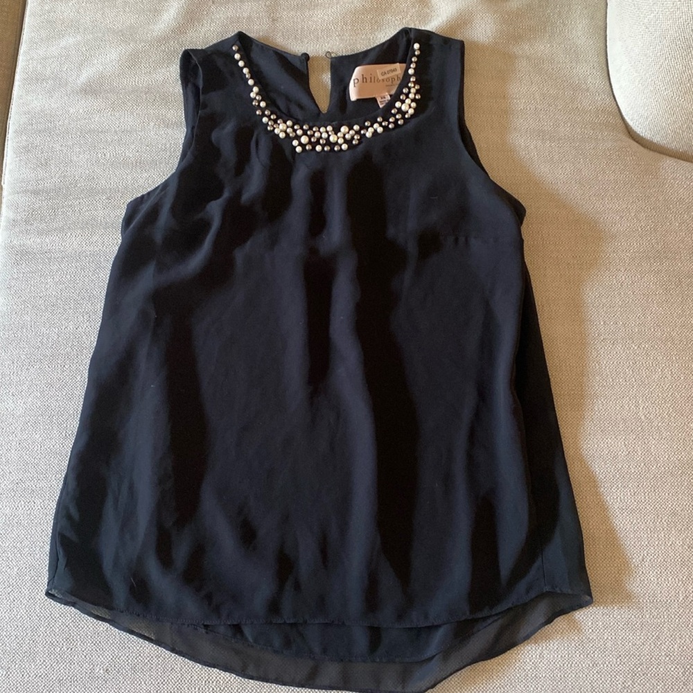Philosophy blouse with pearls